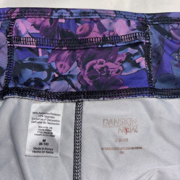 Danskin Now Pants Colorful Yoga Leggings Quick Dry Capri Floral Athletic Gym G - Picture 9 of 11
